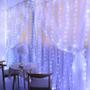 Imagem de Luzes de Cortina LED USB 6m e 3m - Festa, Natal, Casamento e Jardim