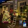 Imagem de Luzes de Escada LED para Decoração de Natal - Papai Noel Escalada