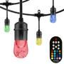 Imagem de Luzes de Fada Enbrighten Classic - 24 Pés com 12 Lâmpadas LED RGB