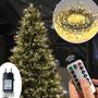 Imagem de Luzes de Fada LED 42m - Fio de Cobre para Decoração de Natal, Ano Novo e Casa