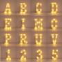 Imagem de Luzes de LED para Casamento - Letras, Números e Alfabeto - Luminária para Festa e Quarto de Bebê