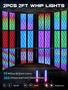 Imagem de Luzes de LED Whip VI9000 - Pacote com 2 (60cm) - com App e Controle Remoto