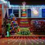 Imagem de Luzes De Natal Em Cascata De Estrelas LED Decorações Para Árvore Casa Feriado 2024 2025