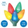 Imagem de Luzes de Natal Philips - 100 LEDs Multicolor C9 Facetadas