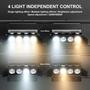 Imagem de Luzes de Palco LED Sparklingtrack 200W - Par Can com Portas de Celeiro