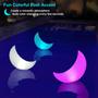 Imagem de Luzes de piscina flutuantes Goallim Crescent Moon movidas a energia solar