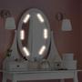 Imagem de Luzes LED para Espelho Maquiagem Camarim 30 LEDS Luz Ajustável com Cabo USB