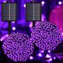 Imagem de Luzes solares de corda YAOZHOU Purple Halloween 144 pés 400 LED