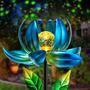 Imagem de Luzes solares de jardim AIINY Metal Flower com bola de LED