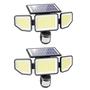 Imagem de Luzes Solares Onforu 3000LM - 258 LEDs, 3 Cabeças com Controle Remoto (Pacote com 2)