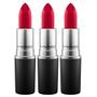 Imagem de MAC Kit de Maquiagem - 3 Batons Retro Matte Ruby Woo