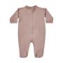 Imagem de Macacão Bebê Levinho Com Pé Rose Blush M 3-6 Meses Algodão Com Zíper 1089 Anna Olsen