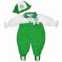 Imagem de Macacão Bebê Palmeiras Plush Com Gorro Feminino Oficial