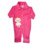Imagem de Macacão Bebê Plush Macio Quentinho Inverno Menina e Menino
