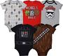 Imagem de Macacão Bebê Star Wars - Pacote com 5 (Darth Vader e Chewbacca)