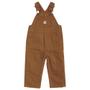 Imagem de Macacão Carhartt Bib Overall Infantil - Sarja Lavada Marrom - 24 Meses