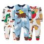 Imagem de Macacão de Lã para Bebê com Zíper - Pijama Infantil para Primavera/Outono (0-12 Meses)