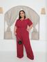 Imagem de Macacão Duna estampado com forro plus size lindíssimo e super elegante