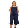 Imagem de Macacão Feminino Alcinha Pantacourt Plus Size