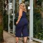Imagem de Macacão Feminino Alcinha Pantacourt Plus Size