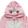 Imagem de Macacão infantil kigurumi unicórnio fleece fakini baby ref:1038 p/g