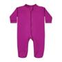 Imagem de Macacão Levinho Com Pé Bebê Pink P 0-3 Meses Algodão Com Zíper 1081 Anna Olsen