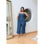 Imagem de Macação pantacur PLUS SIZE com elastex e alça regulável