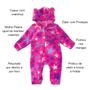 Imagem de Macacão Pelúcia Fleece Bebe Infantil Zíper Quentinho P/ Frio