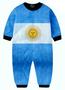 Imagem de Macacão Pijama Bandeira Argentina infantil América Moletom