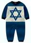 Imagem de Macacão Pijama Bandeira Israel infantil tip top