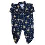Imagem de Macacão Pijama Longo Bebê Menino Soft com Pezinho Inverno