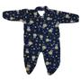 Imagem de Macacão Pijama Longo Bebê Menino Soft com Pezinho Inverno