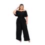 Imagem de Macacão Plus Size Feminino Ciganinha Pantalona 0580