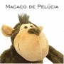 Imagem de Macaco Bicho De Pelucia Macaquinho Antialérgico Brinquedo Interativo Bichinho Macio