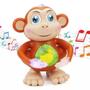 Imagem de Macaco Brinquedo Infantil Som Luz Movimentos Interativo Cor Marrom Personagem MACACO ROBO