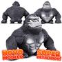 Imagem de Macaco De Brinquedo Gorila Fofo Anti Stress Sensorial Areia - Dm Toys