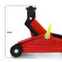 Imagem de Macaco Hidráulico Jacaré Ford Fiesta 1994 1995 1996 1999 2000 2001 2T Ton Toneladas Alavanca Fácil Uso Manuseio Portátil