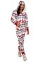 Imagem de macacões Tipsy Elves Christmas White Fair Isle para adultos médios