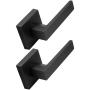 Imagem de Maçaneta de porta Probrico Matte Black Half Dummy Levers (pacote com 2)