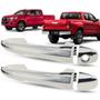 Imagem de Macaneta Externa Porta Dianteira Traseira Cromada Toyota Hilux SW4 2016 2017 2018 2019 2020 2021 2022