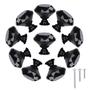 Imagem de Maçanetas de Gaveta STMK - Cristal Preto Diamond - 30mm (Pacote com 10)