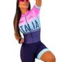 Imagem de Macaquinho Ciclismo Feminino Mtb Bike Prot Raio UV Gel 3D