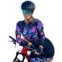 Imagem de Macaquinho Ciclismo Feminino Mtb Bike Prot Raio UV Gel 3D