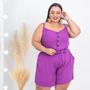 Imagem de Macaquinho Plus Size Em Viscolinho Envio Em Até 24hs