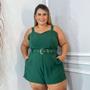 Imagem de Macaquinho PLus Size Feminino XG C Cinto Veste 52 ao 56 0557