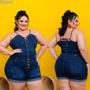 Imagem de Macaquinho plus size jeans com Lycra Ref:2478