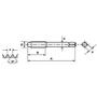 Imagem de Macho Manual de Aço OSG DIN 351 MN BSW 3/8"x16F, 2 Peças