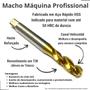 Imagem de Macho Máquina 5/16" UNC (18 FPP) Canal Helicoidal e Haste Reforçada, em Aço Rápido HSS TIN