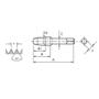 Imagem de Macho para Tubo HSS - NPT 2" X 11.1/2 - 108/A ANSI - 1 Peça - TIN - OSG