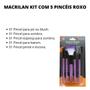Imagem de Macrilan kit com 5 pincéis roxo ref.kp3-1